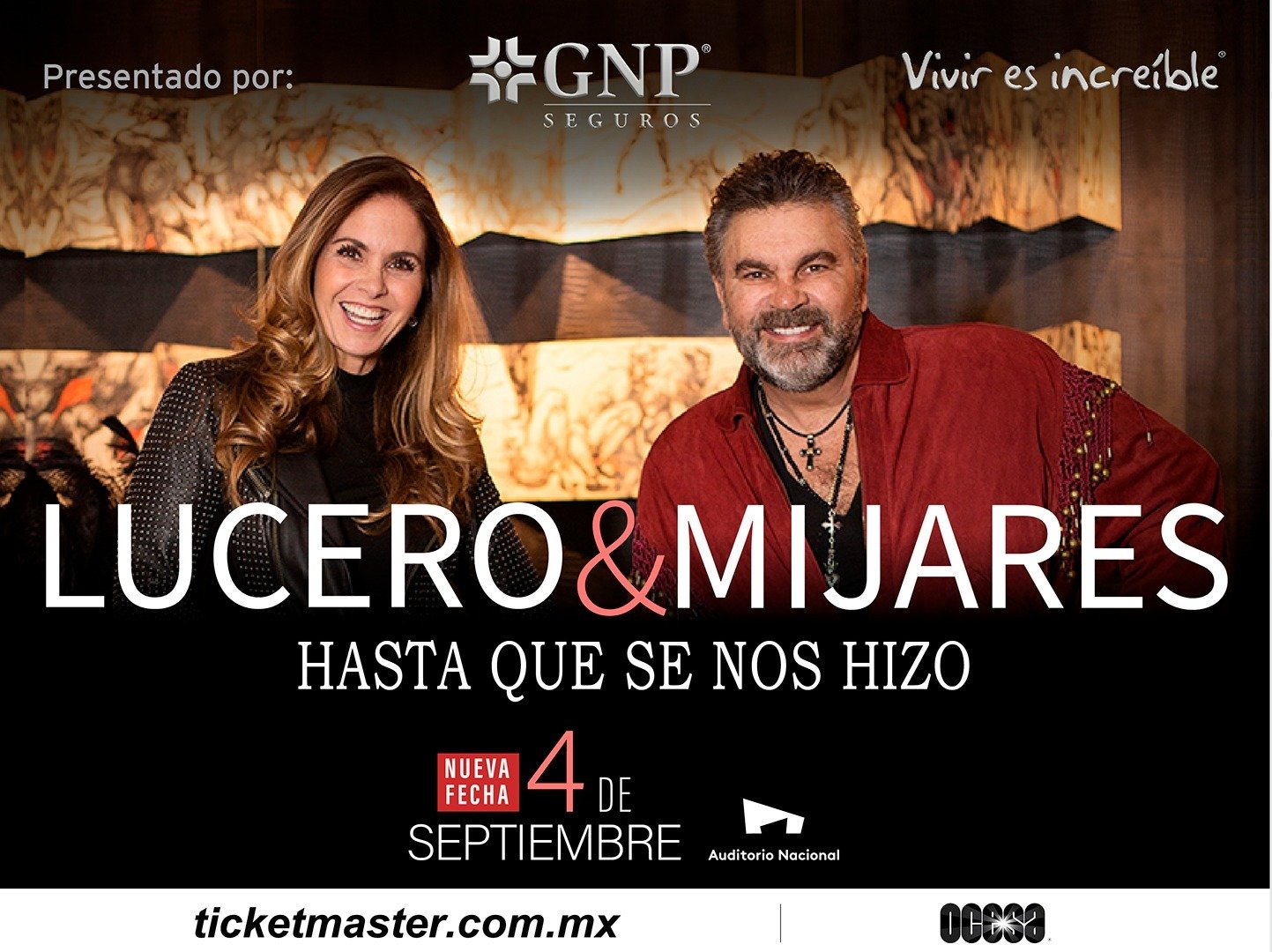 LUCERO & MIJARES: TERCERA FECHA EN EL AUDITORIO NACIONAL