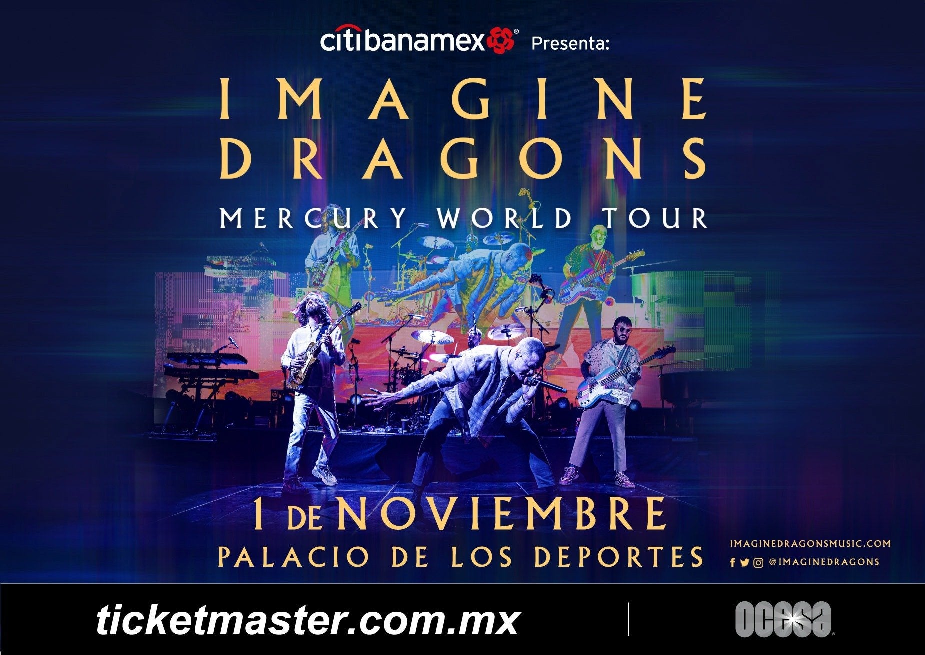 IMAGINE DRAGONS: “MERCURY WORLD TOUR” VIENE A MÉXICO