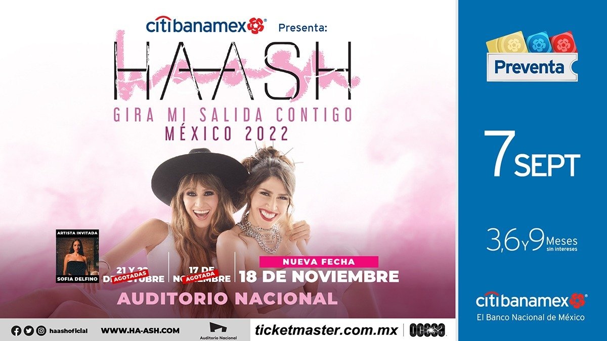 CITIBANAMEX PRESENTA: HA*ASH El Coloso de Reforma brillará una noche más con Mi Salida Contigo