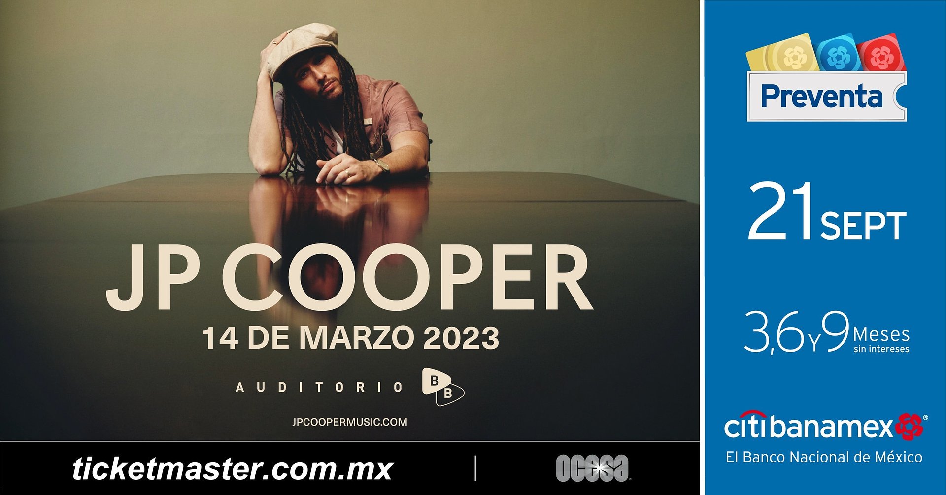 ¡JP COOPER por primera vez en la Ciudad de México con su nuevo álbum She!