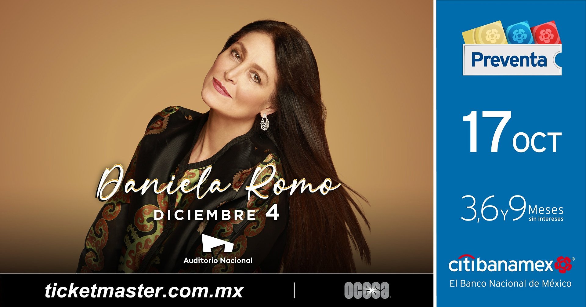 ¡DANIELA ROMO confirma un segundo concierto de su gira Abraza La Vida 2022 en el Auditorio Nacional!