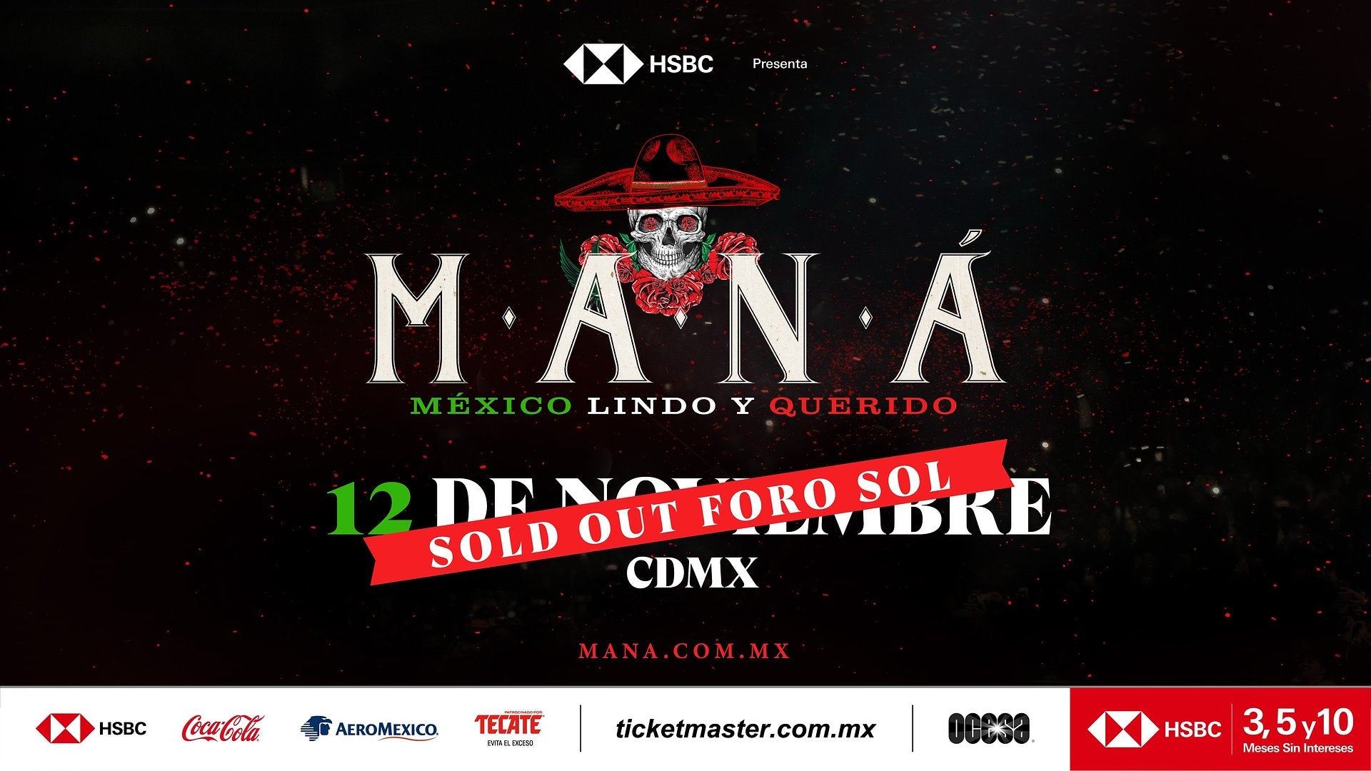 ¡MANÁ LOGRA HISTÓRICO SOLD OUT EN LA CIUDAD DE MÉXICO!