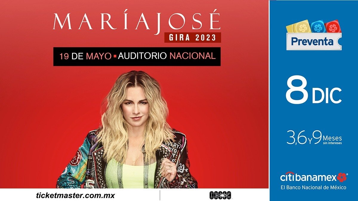 María José regresa a los escenarios con su gira 2023