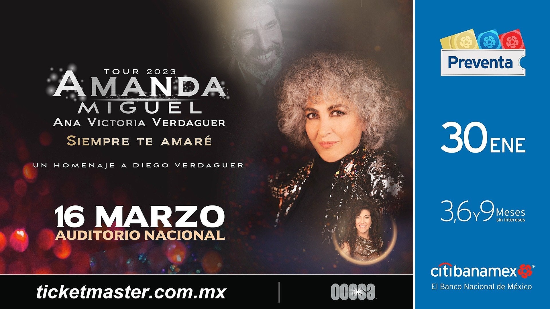 Amanda Miguel dará emotivo show en Auditorio Nacional