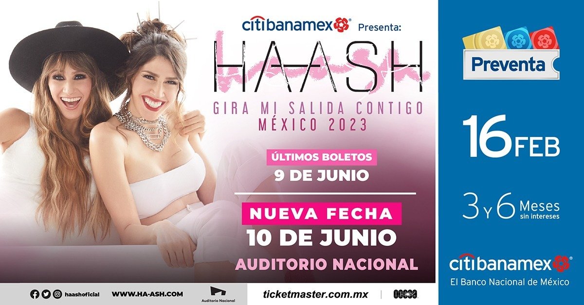 Ha*Ash complace a sus fans con nueva fecha en CDMX