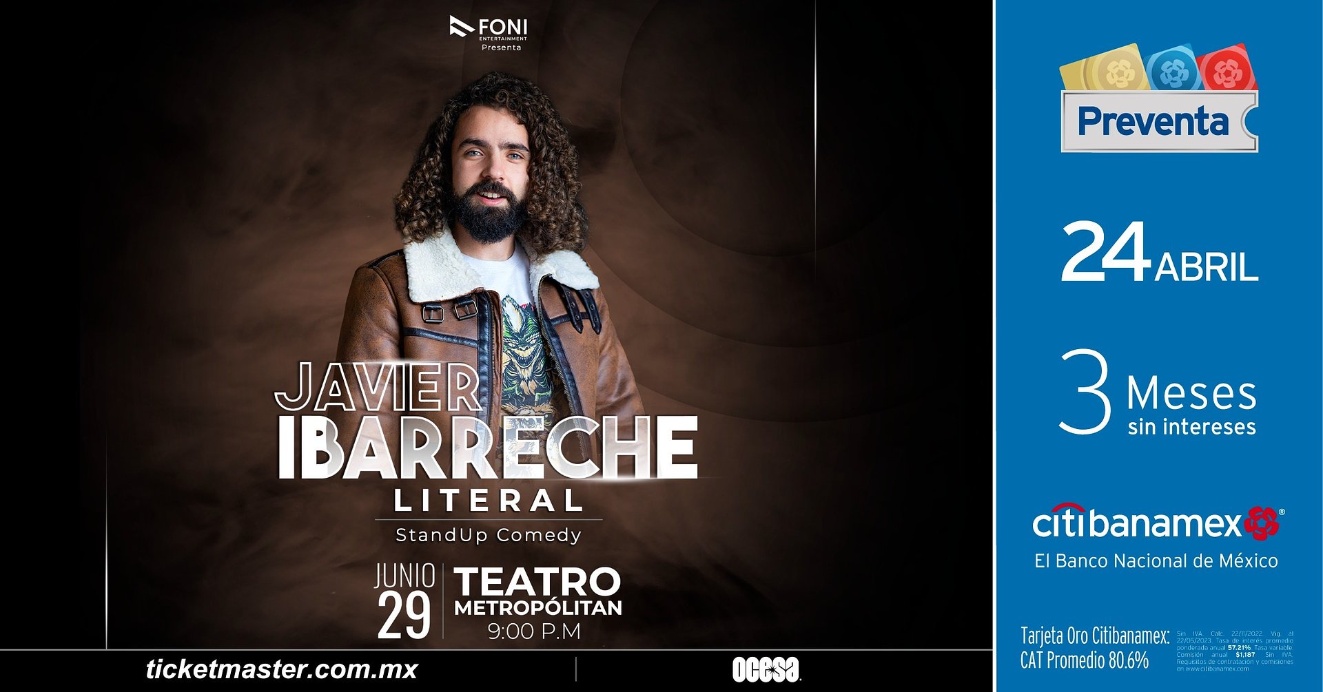Javier Ibarreche presentará su show de Stand Up en el Teatro Metropólitan
