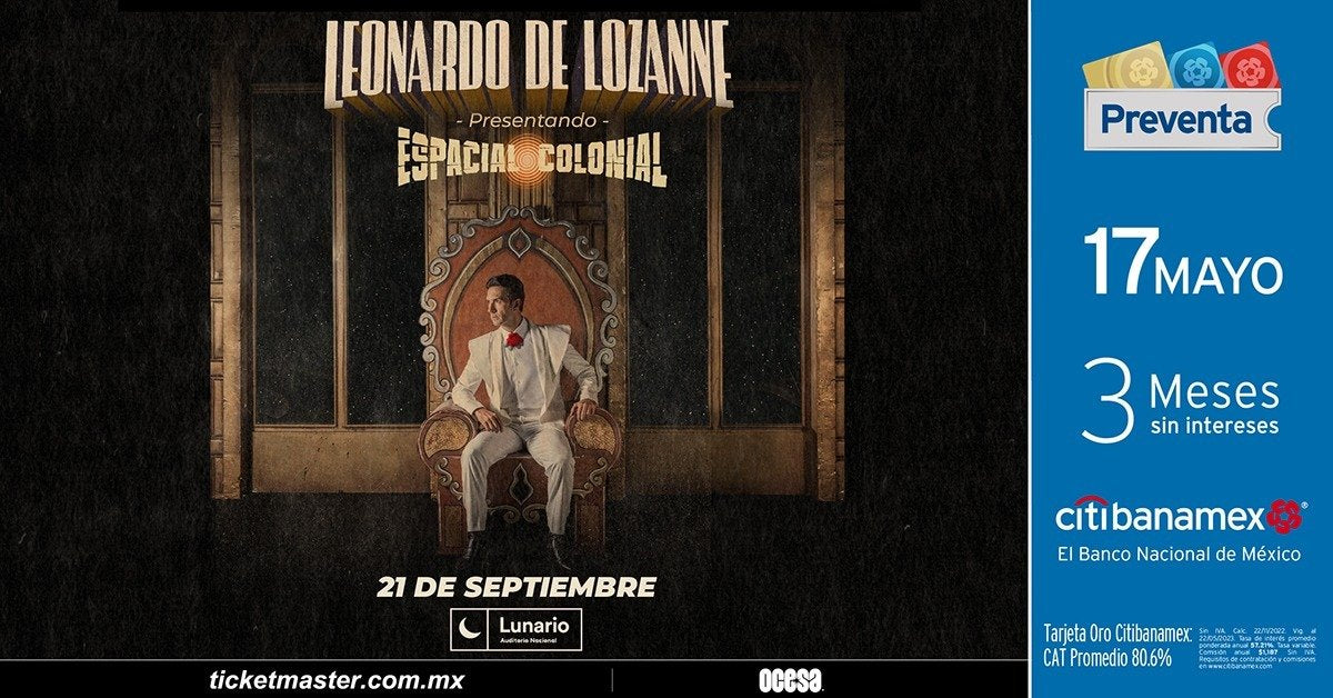 Leonardo de Lozanne presentará su nuevo disco en concierto íntimo