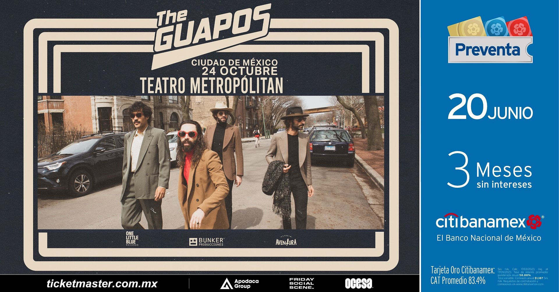 The Guapos presentará su álbum debut en el Metropólitan