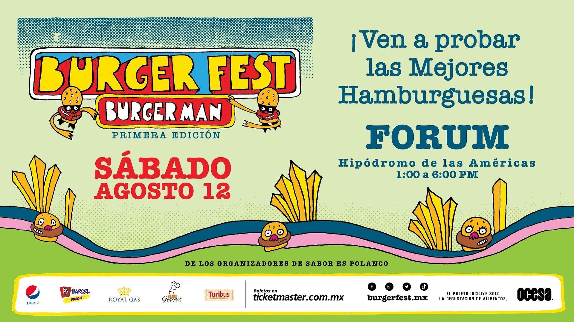 Arranca la venta de boletos, en restaurantes participantes, de la primera edición del Burger Fest