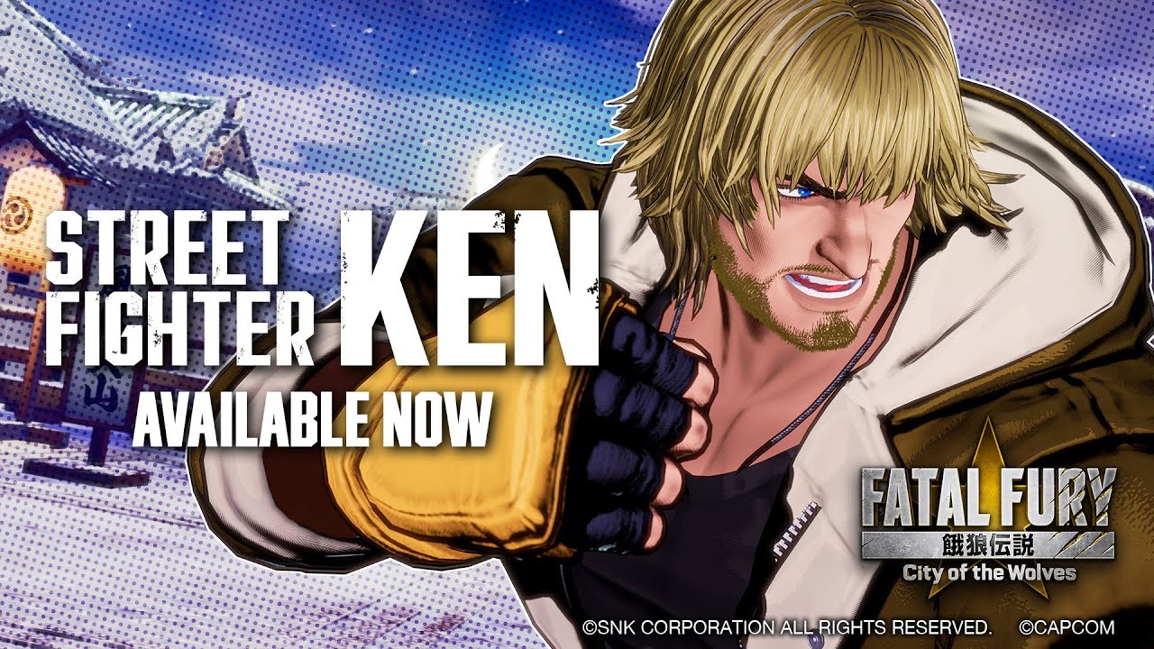 Ken Masters lleva sus llamas a FATAL FURY: City of the Wolves