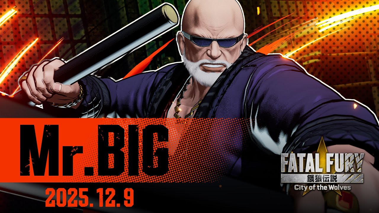 ¡Mr. Big, el nuevo personaje DLC de FATAL FURY: City of the Wolves, llega el 9 de diciembre!