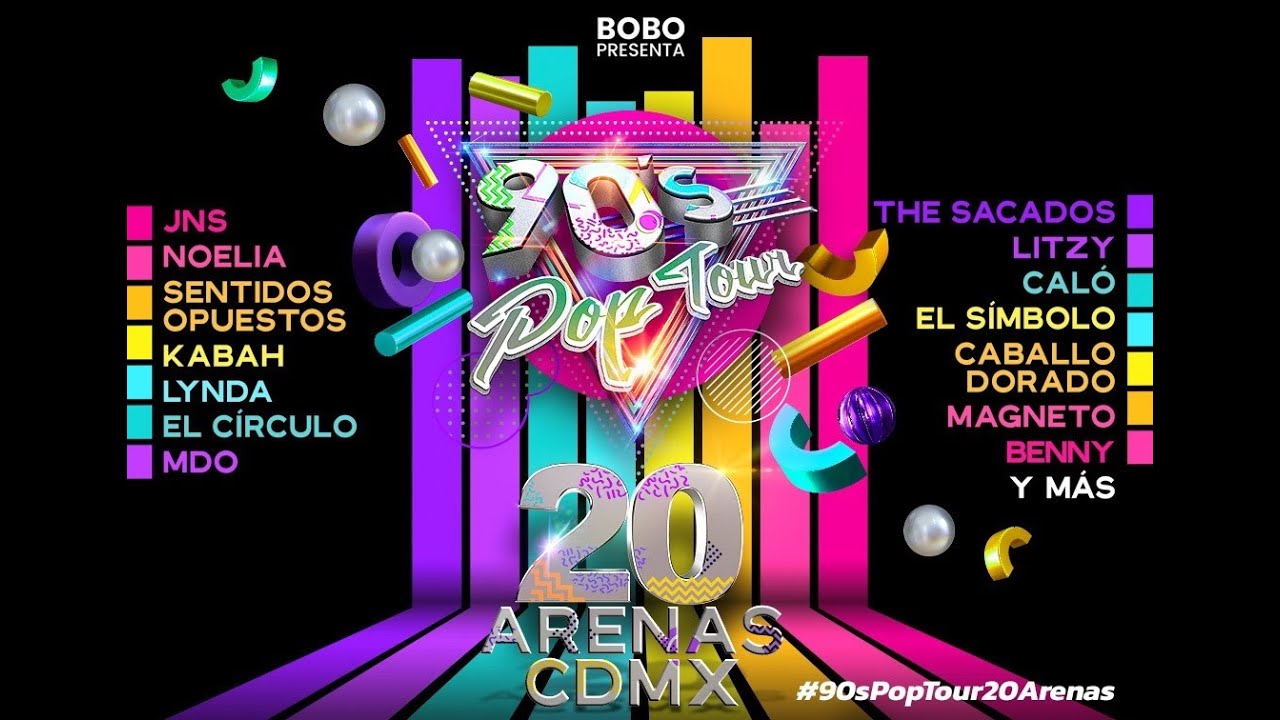 Los 90`s Pop Tour celebran en Grande sus 20 shows en la Arena CDMX