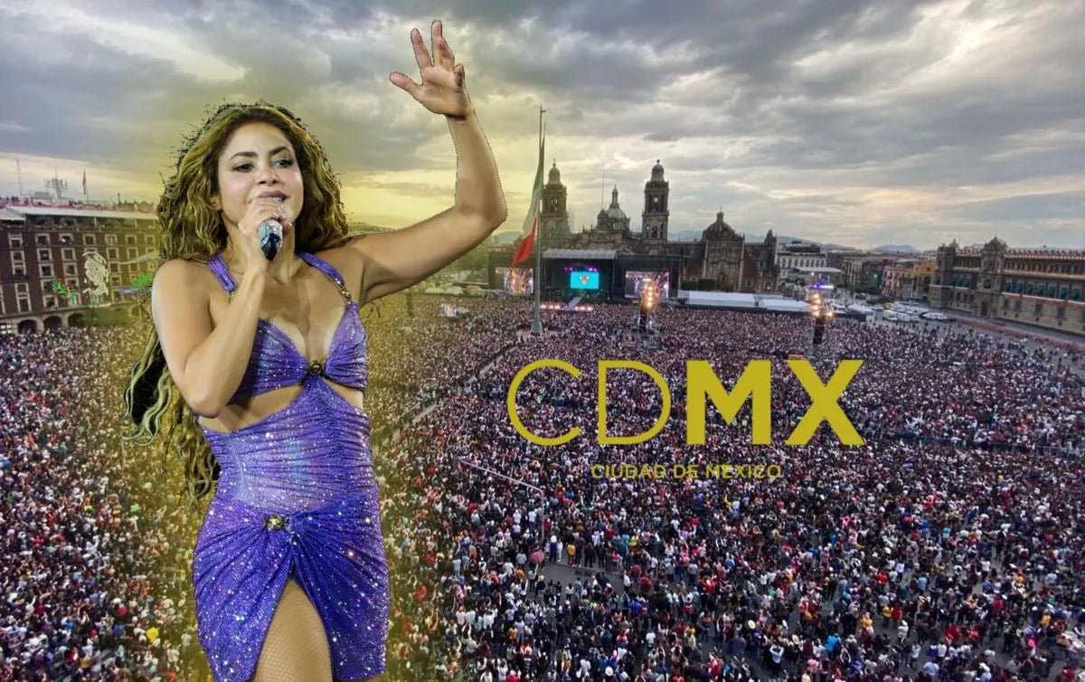 Shakira llega a la CDMX en Concierto Gratuito