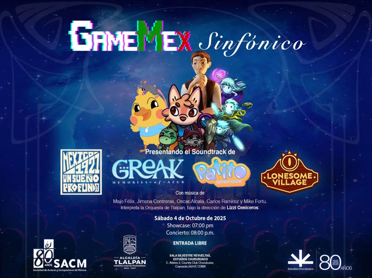 GAMEMEX SINFÓNICO, UN CONCIERTO INÉDITO QUE UNE LA MUSICA DE CONCIERTO Y LOS VIDEOJUEGOS