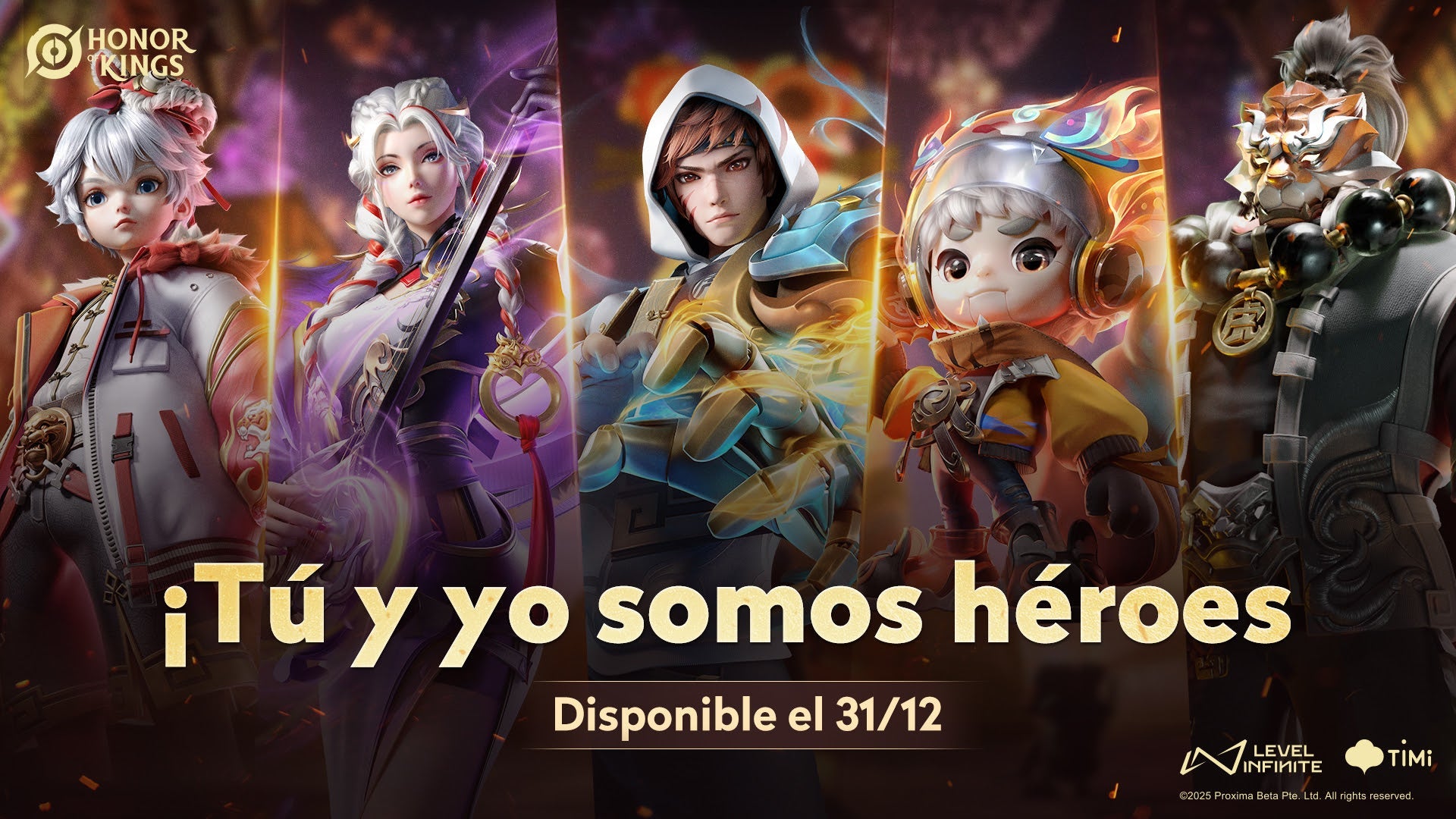 Honor of Kings cerró un 2025 increíble con un evento dentro del juego inspirado en los e-sports y aspectos por el Año del Tigre