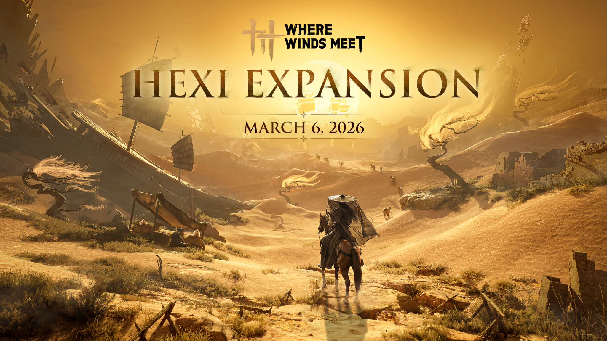 Where Winds Meet presenta su primera gran expansión: Hexi, capítulo uno, “Jade Gate Pass”, disponible a partir del 6 de marzo