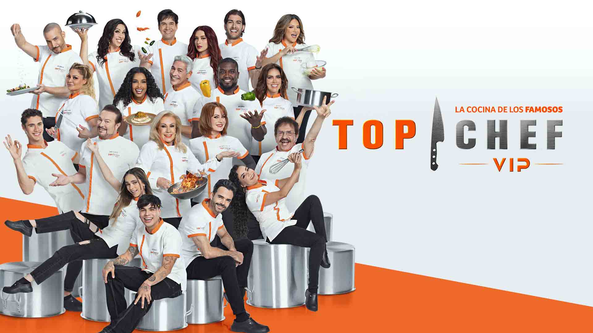 20 FAMOSOS ENCIENDEN DE NUEVO LAS ESTUFAS DE TOP CHEF VIP POR TELEMUNDO INTERNACIONAL