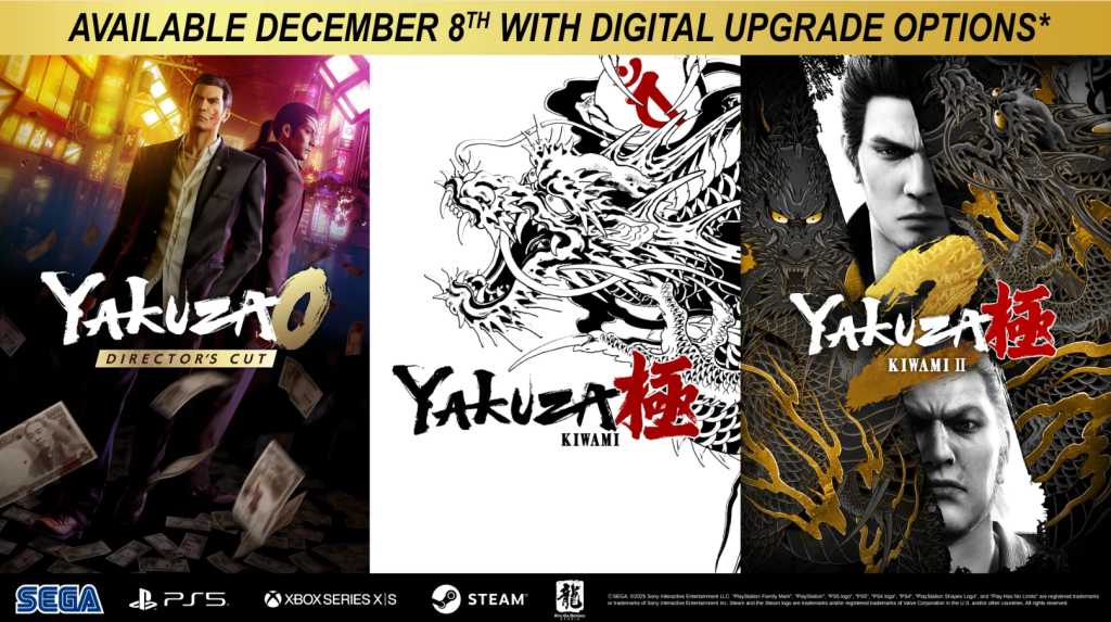 Los Lanzamientos del 8 de diciembre de la serie Like a Dragon/Yakuza Ofrecerán Opciones de Mejora para Usuarios Existentes